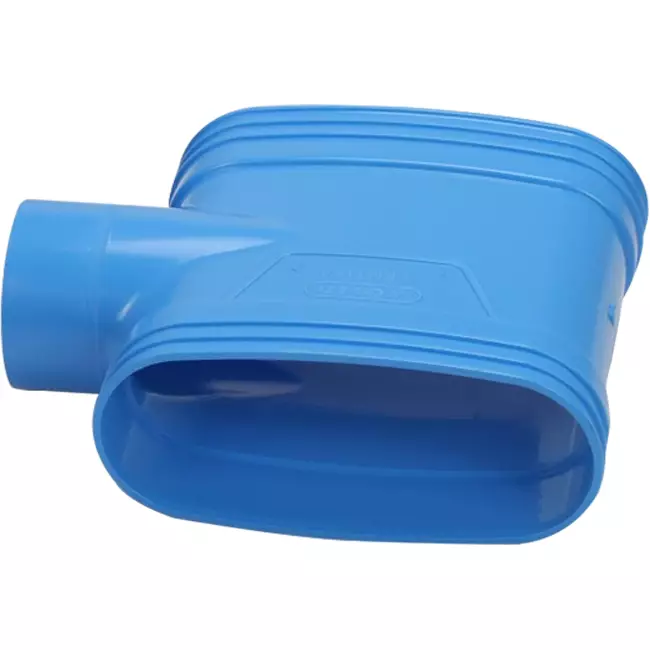 Wavin Ventiza Raccord T en PVC ovale 195x80 mm / 160 M/M/M