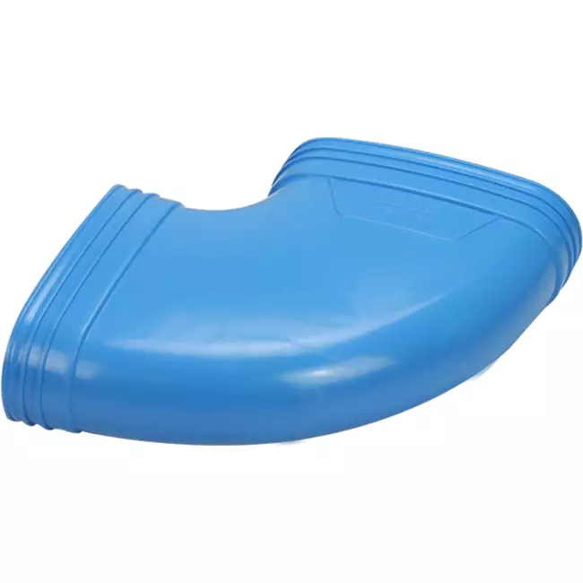Wavin Ventiza Coude 90 degrés PVC ovale 195x80 mm horizontal M/M