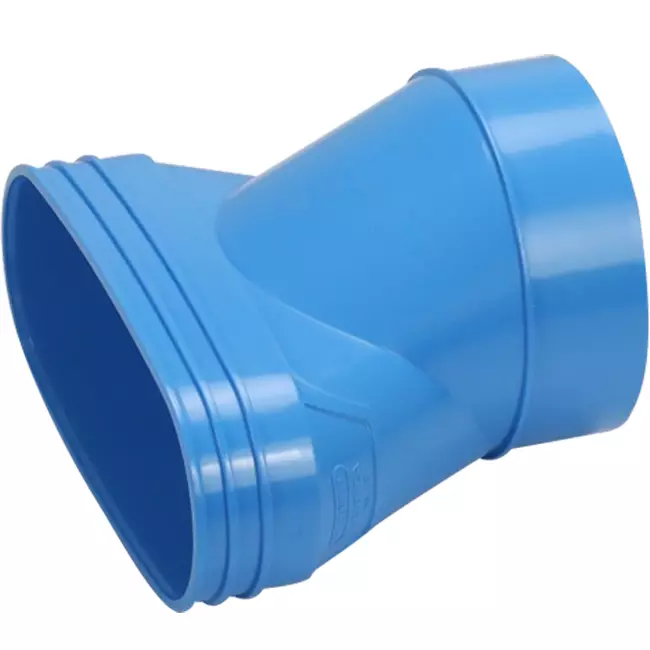 Wavin Ventiza Raccord PVC ovale 195x80 mm vers 125 mm excentrique M/S