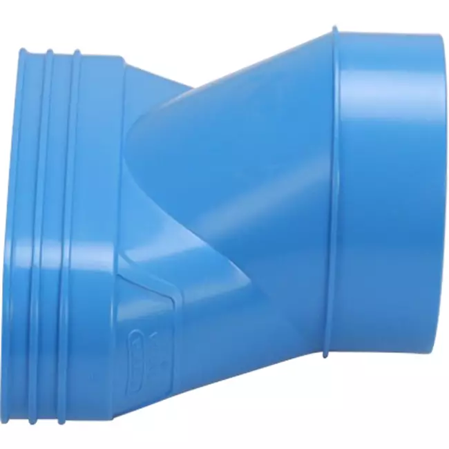Wavin Ventiza Raccord PVC ovale 195x80 mm vers 125 mm excentrique M/S