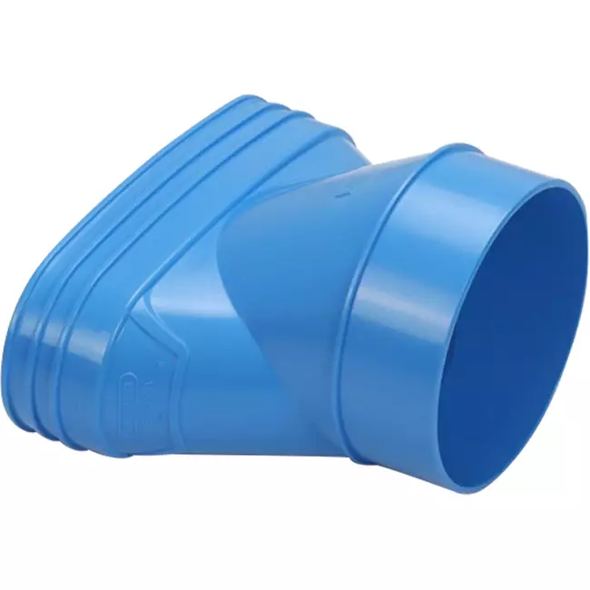 Wavin Ventiza Raccord PVC ovale 195x80 mm vers 125 mm excentrique M/S