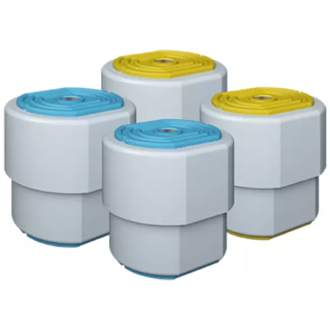 Kit de vibration ClimaConnect 1.2 bleu/jaune, avec ressort, pour unités jusqu'à 80 KG