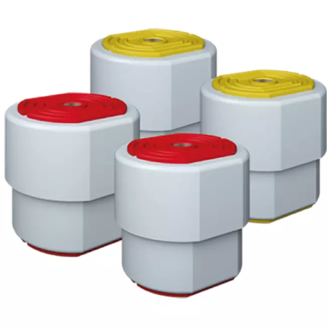 Kit de vibration ClimaConnect 3.2 rouge/jaune, avec ressort, pour unités jusqu'à 120 KG