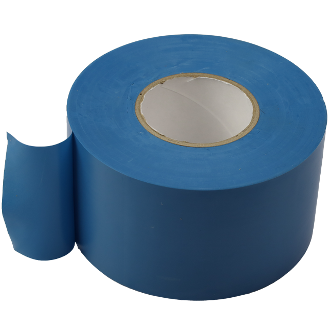 Ruban PVC bleu 50 mm de large - rouleau de 33 m