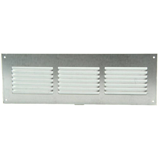 Grille à fente rectangulaire en métal 300 x 100 zinc - MR3010ZN