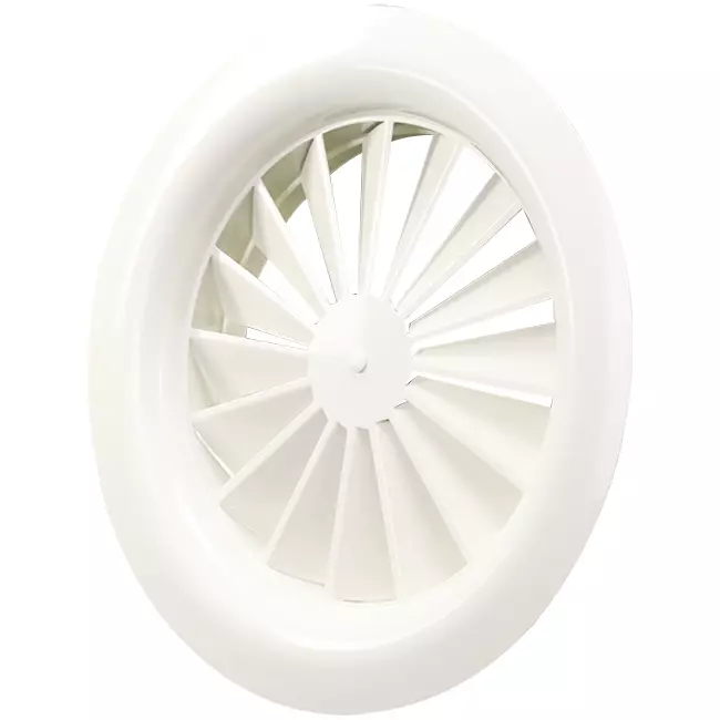 Diffuseur à jet hélicoïdal rond 315mm vis centrale - SWR 315 RAL 9016