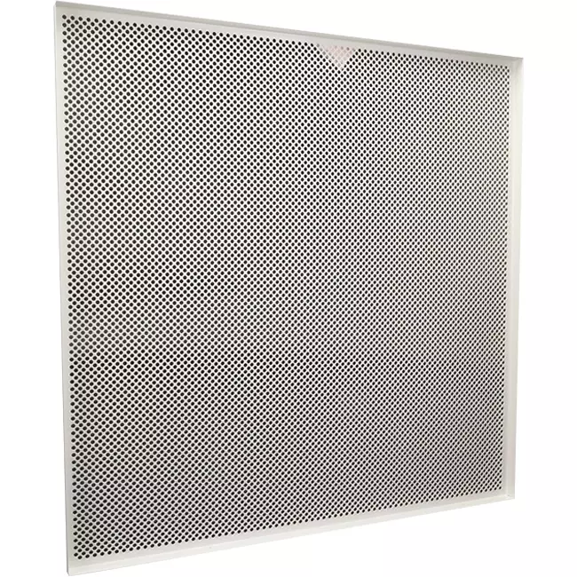 Dalle de plafond perforée 600 x 600 mm à insérer dans les plafonds suspendus - RAL9016