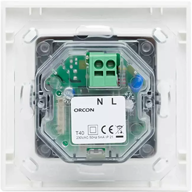 Capteur Orcon de contrôle de l'humidité 15RF - encastré