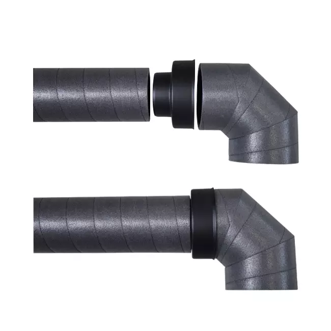 Ubbink Aerfoam Coude à 45 degrés 180 mm