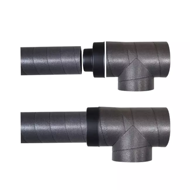 Ubbink Aerfoam Pièce en T à 90 degrés 125 mm