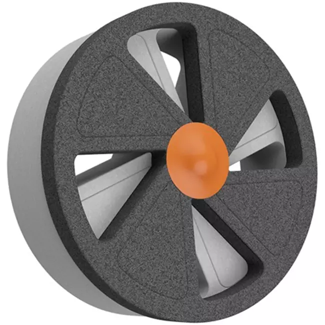 Ergovent bouche de ventilation sans cadre encastrable carrée 125 mm