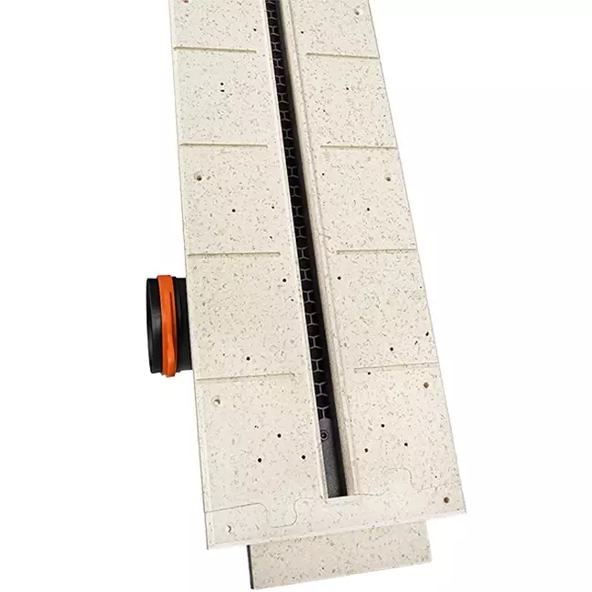 Diffuseur à fente sans cadre Ergovent 1050 mm avec diamètre de raccordement 90 mm - modulaire - 1 fente
