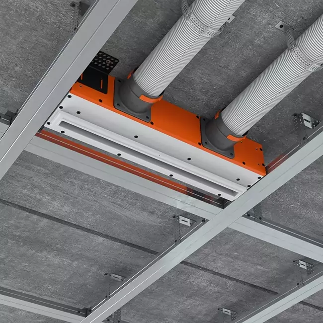 Grille Ergovent sans cadre 500 mm avec diamètre de raccordement 75 mm - standard