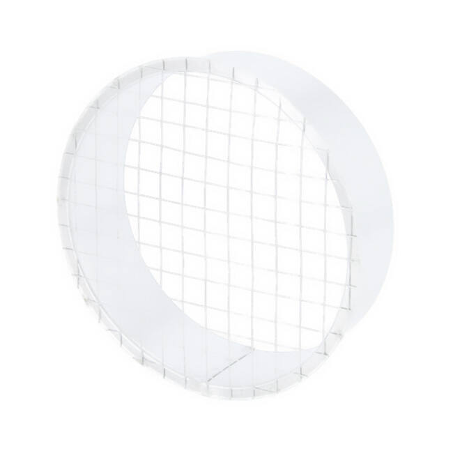 Grille tubulaire Ø 250 mm avec maille pour conduit rigide galvanisé - sur mesure RAL9010