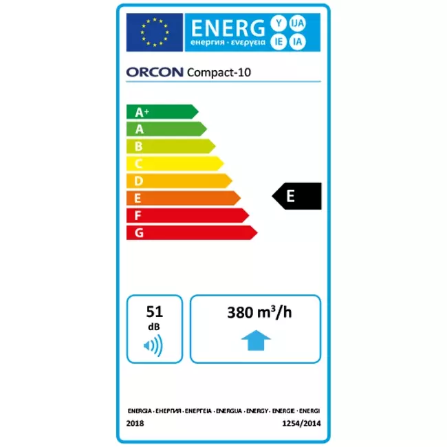 Orcon Compact 10P 320 m³/h - perilex plug