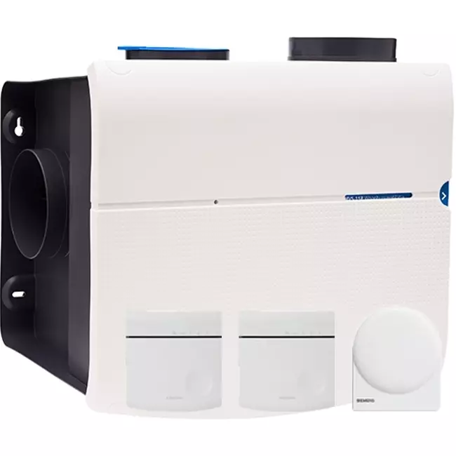 Orcon MVS-15RH CO2B Max Summer Night Comfort 550 m³/h + sonde d'humidité + sonde de température + contrôle CO₂ et sonde d'ambiance - prise avec terre