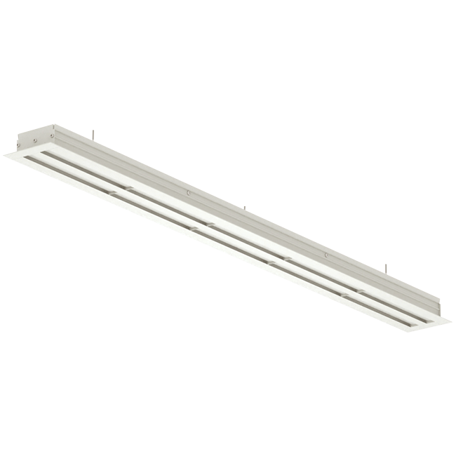 Diffuseur de ligne aluminium avec 3 lames orientables - 1500 mm - RAL 9010