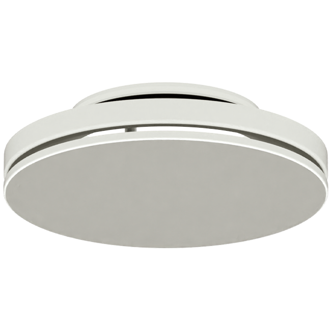 Diffuseur plafonnier en acier avec sortie ronde - 200 mm - RAL 9010