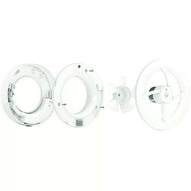 Ventilateur de salle de bain Solara avec radiateur - diamètre 100 mm - noir mat