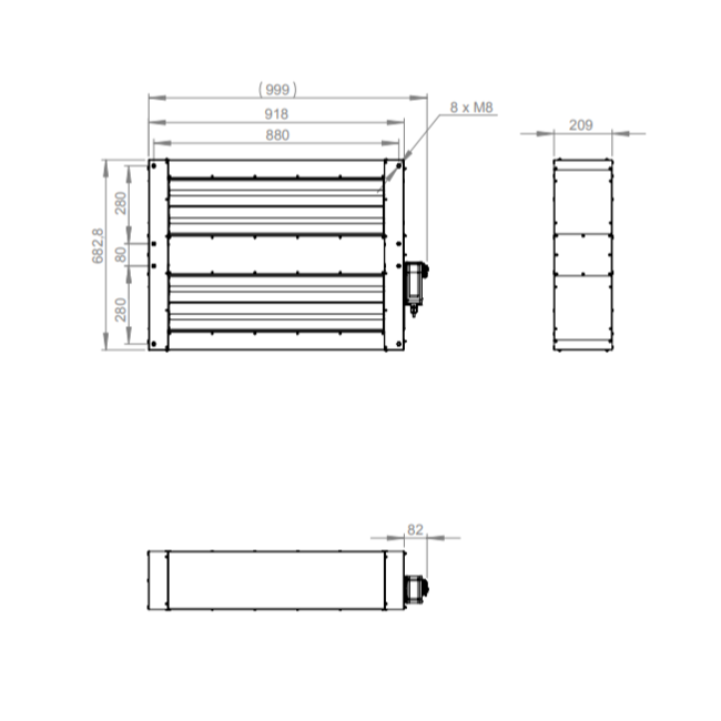 Vanne motorisée à ressort de rappel pour ROTO K / RHE 2800 V - MAK R 2800 V01