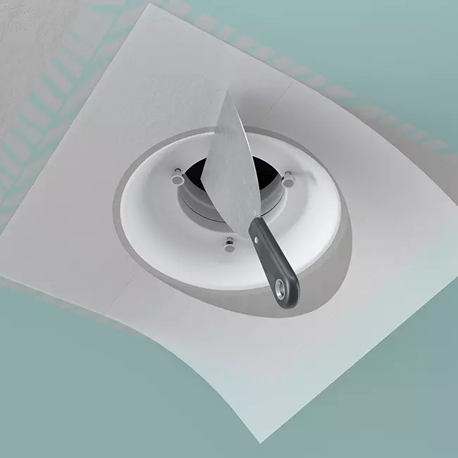Clapet de ventilation Ergovent encastrable sans cadre, rond, 100 mm – avec effet Coanda