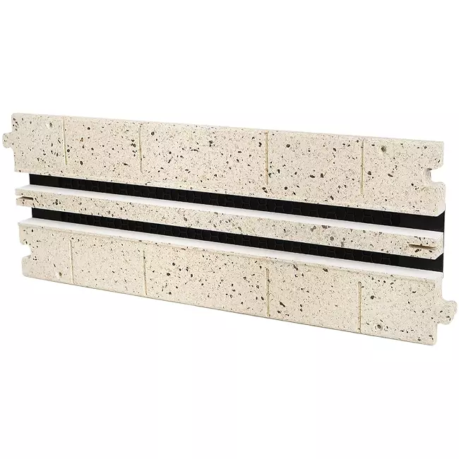 Profilé intermédiaire Ergovent pour grille modulaire enfichable 500 mm - 2 fentes