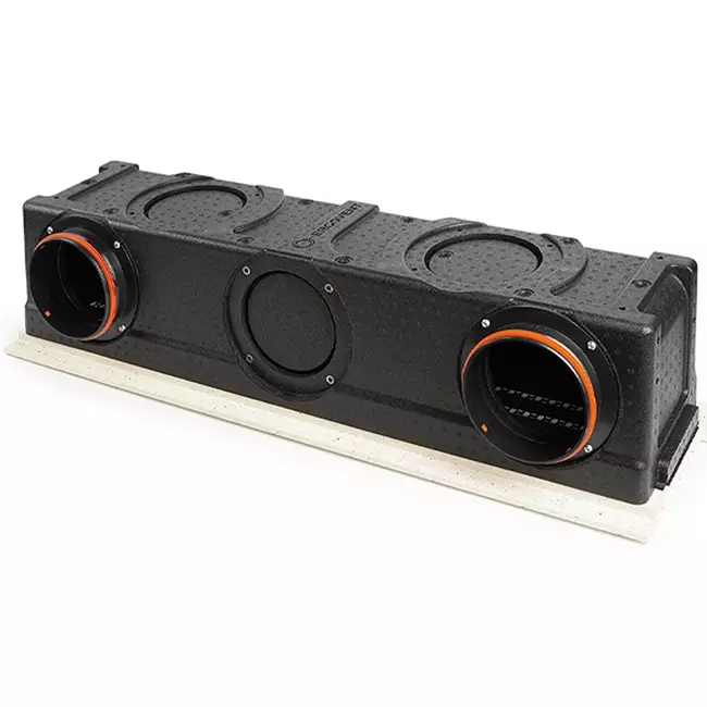 Ergovent diffuseur à fentes sans cadre 1000 mm avec diamètre de raccordement 160 mm - climatisation - 3 fentes