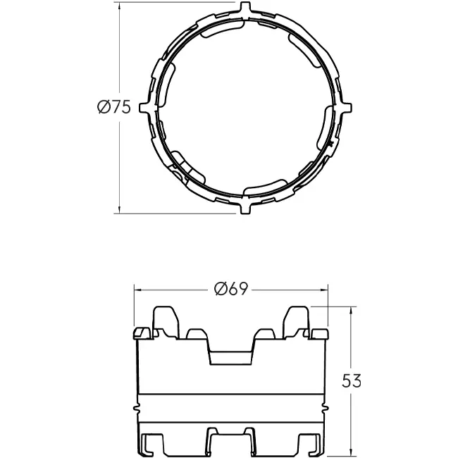 Ubbink Air Excellent 23C Click-Seal Ring - 10 pièces