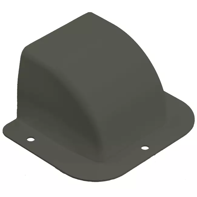 Optimalduct Climclick Wall Cap 80x60 mm RAL 7016 Anthracite
