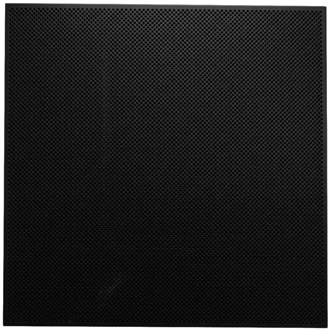 Dalle de plafond perforée 600 x 600 mm à insérer dans les plafonds suspendus - RAL9005 30% brillant
