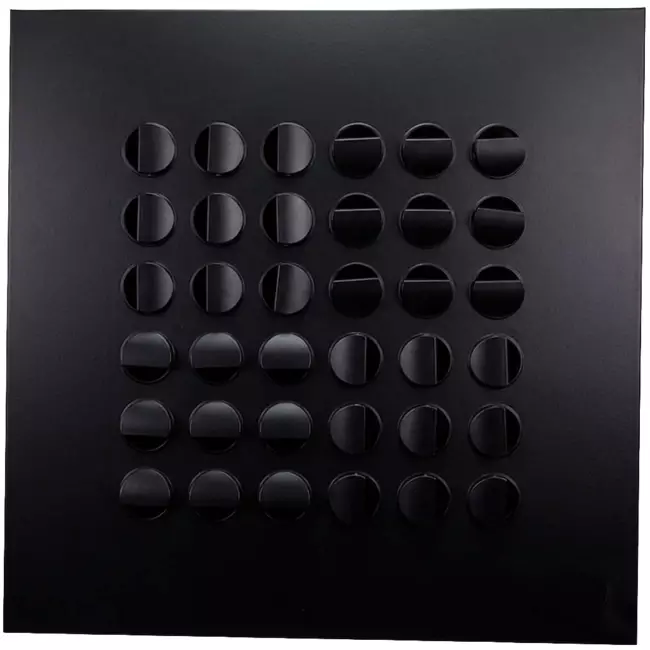 Diffuseur plafonnier multi-buses 596x596mm - MN48 RAL9005 30% gloss