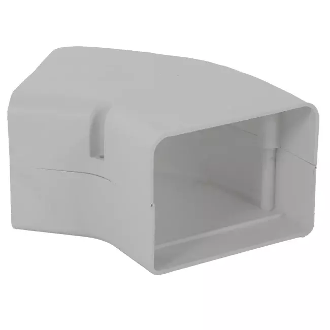 ClimaConnect Coude plat 45° pour gaine de montage 100 mm - RAL 9010