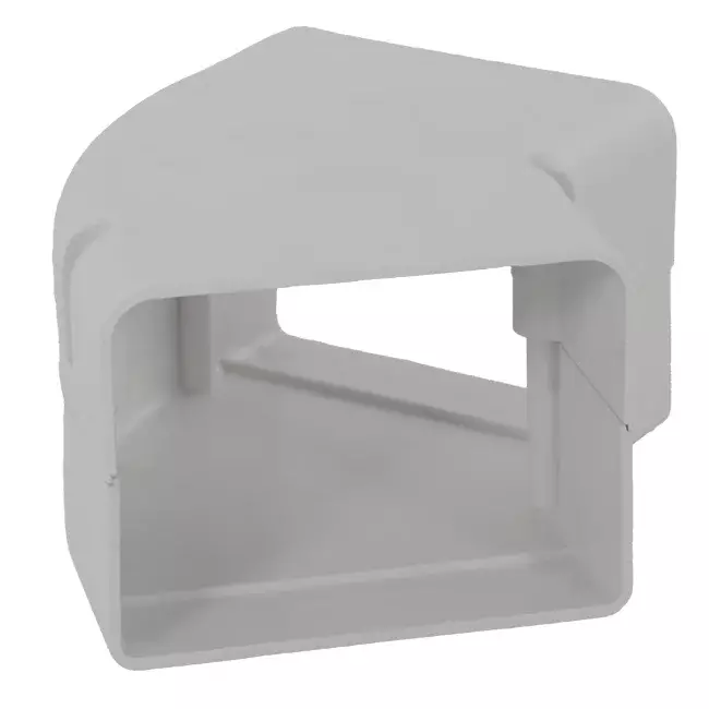 ClimaConnect Coude plat 45° pour gaine de montage 100 mm - RAL 9010
