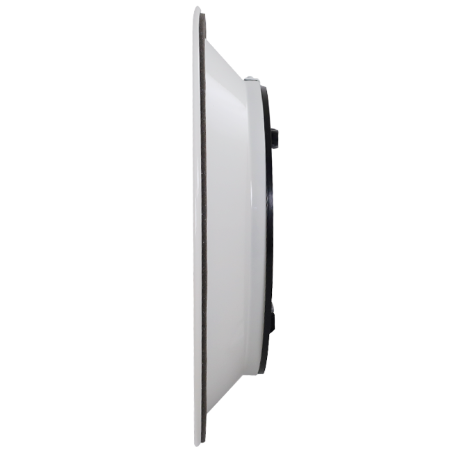 Grille de plafond ronde à motif fixe, Ø 250 mm - RAL9010