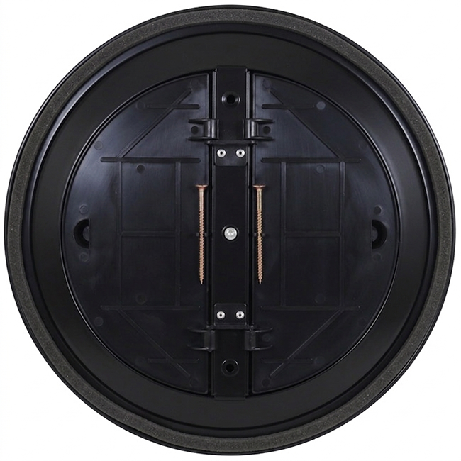 Diffuseur plafonnier rond avec motif fixe Ø 300 mm - RAL9005 30% gloss