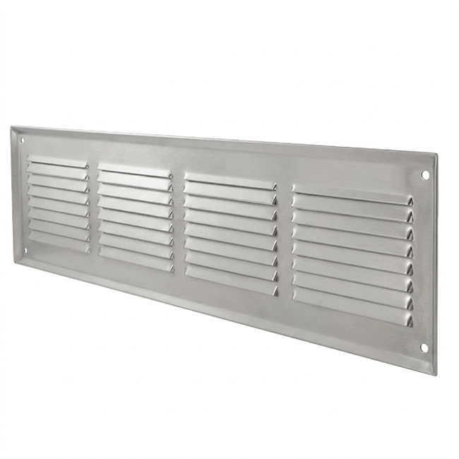 Grille murale 500x100mm aluminium - non laqué