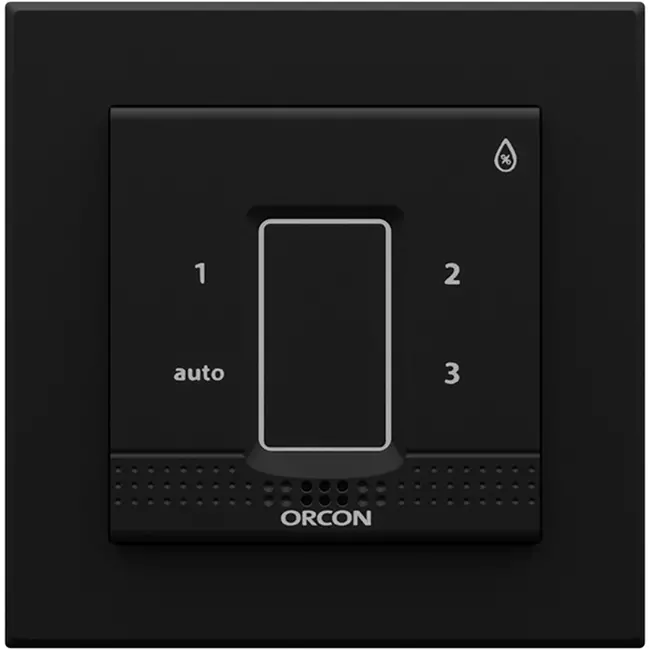 Capuchon noir pour le capteur de contrôle d'humidité Orcon encastré 15RF