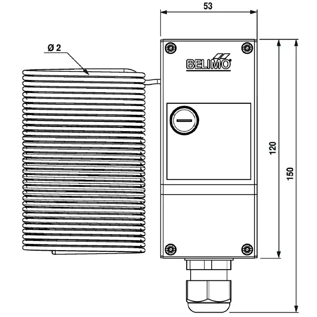 Belimo frost guard SPDT - AR - 6 metres - 01ATS-1050B