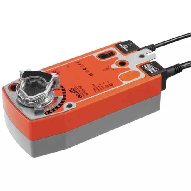Servomoteur de vanne rotative Belimo avec retour par ressort 24V - ouvert/fermé - 10 Nm - NF24A-S2