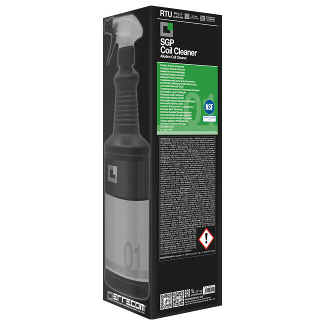 SPG Cleaner - Nettoyant nano alcalin pour évaporateur, condenseur et filtre - 1L