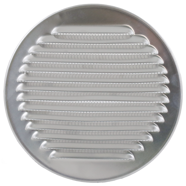 Grille d'aération ronde 80 mm aluminium - EL-A-R80 ALU