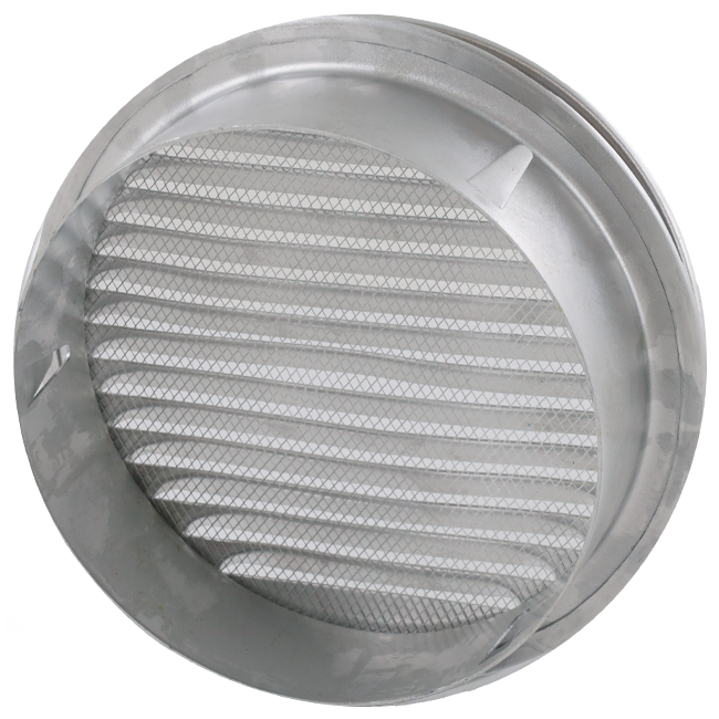 Grille d'aération ronde 80 mm aluminium - EL-A-R80 ALU