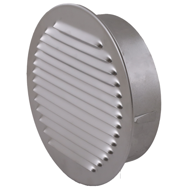 Grille d'aération ronde 80 mm aluminium - EL-A-R80 ALU