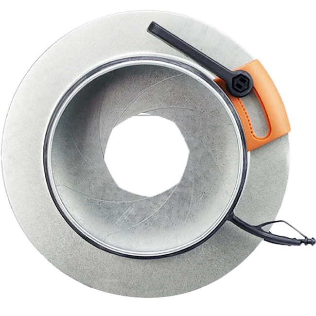 Clapet d'iris 150 mm - acier inoxydable 316L - IRIS150