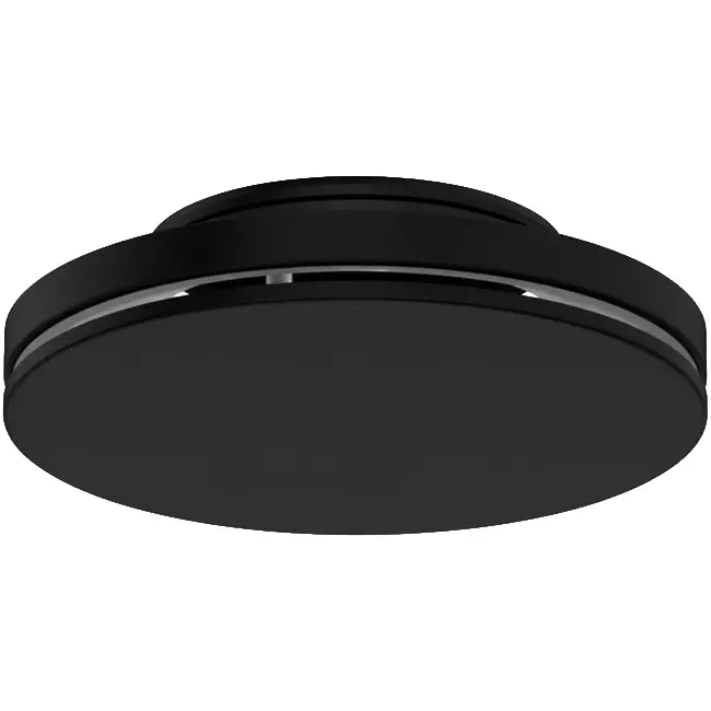 Diffuseur plafonnier en acier avec sortie ronde - 200 mm - RAL 9005