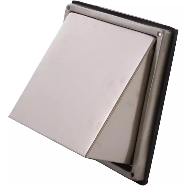 Grille frontale en acier inoxydable 150 mm avec clapet anti-retour à entrée haute - EL-SS-BD150 SS