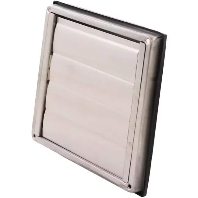 Grille frontale en acier inoxydable 125mm avec ailettes d'entrée hautes mobiles - EL-SS-OP125 SS