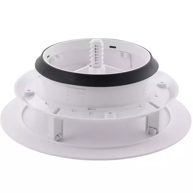 Clapet ClimaConnect Design rond, Ø 125 mm - blanc