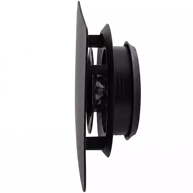 Clapet ClimaConnect Design carré Ø 125 mm - noir
