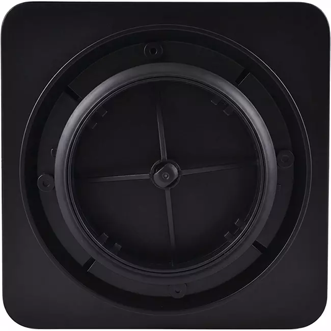 Clapet ClimaConnect Design carré Ø 125 mm - noir